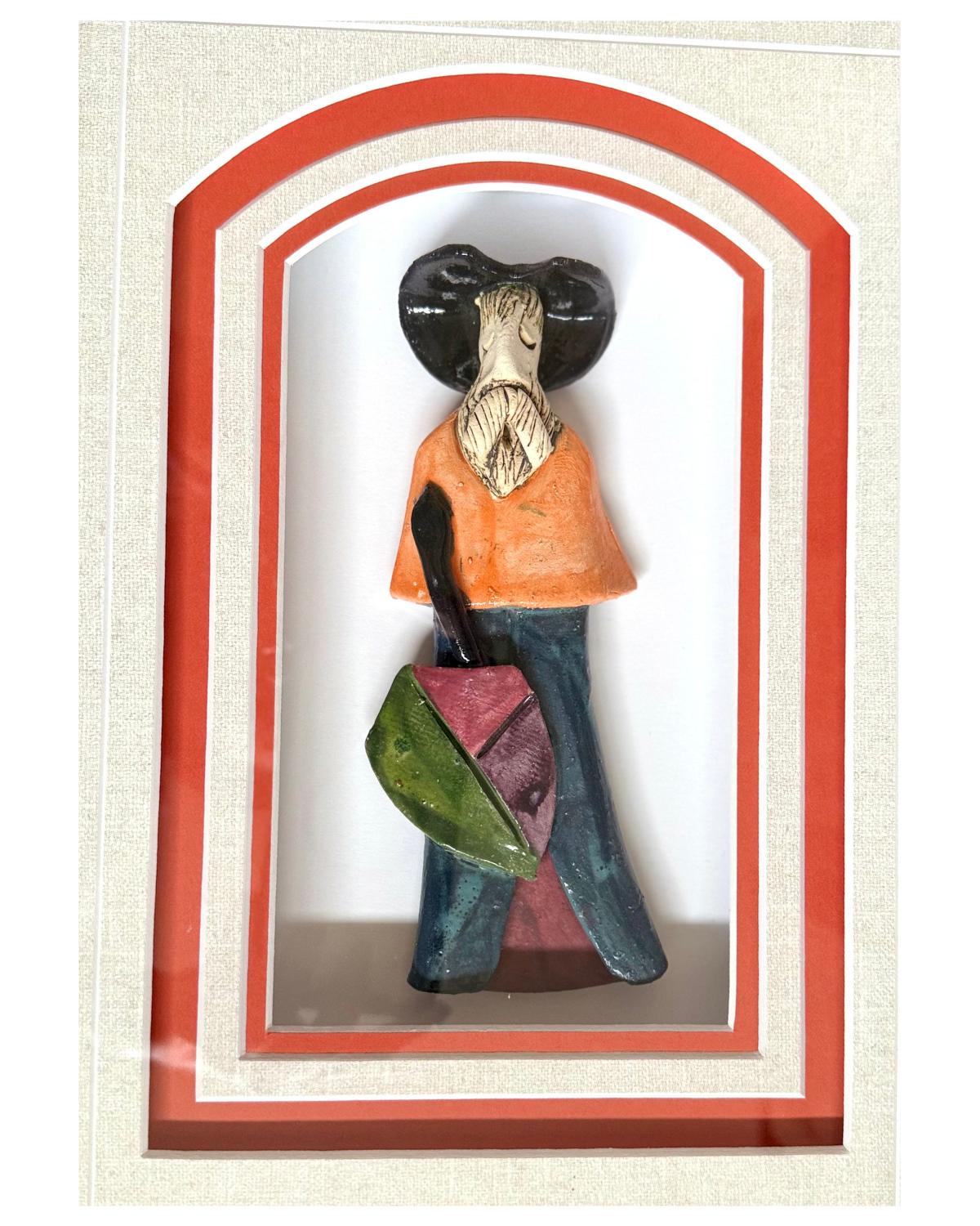 Enmarcado Don Quijote Naranja