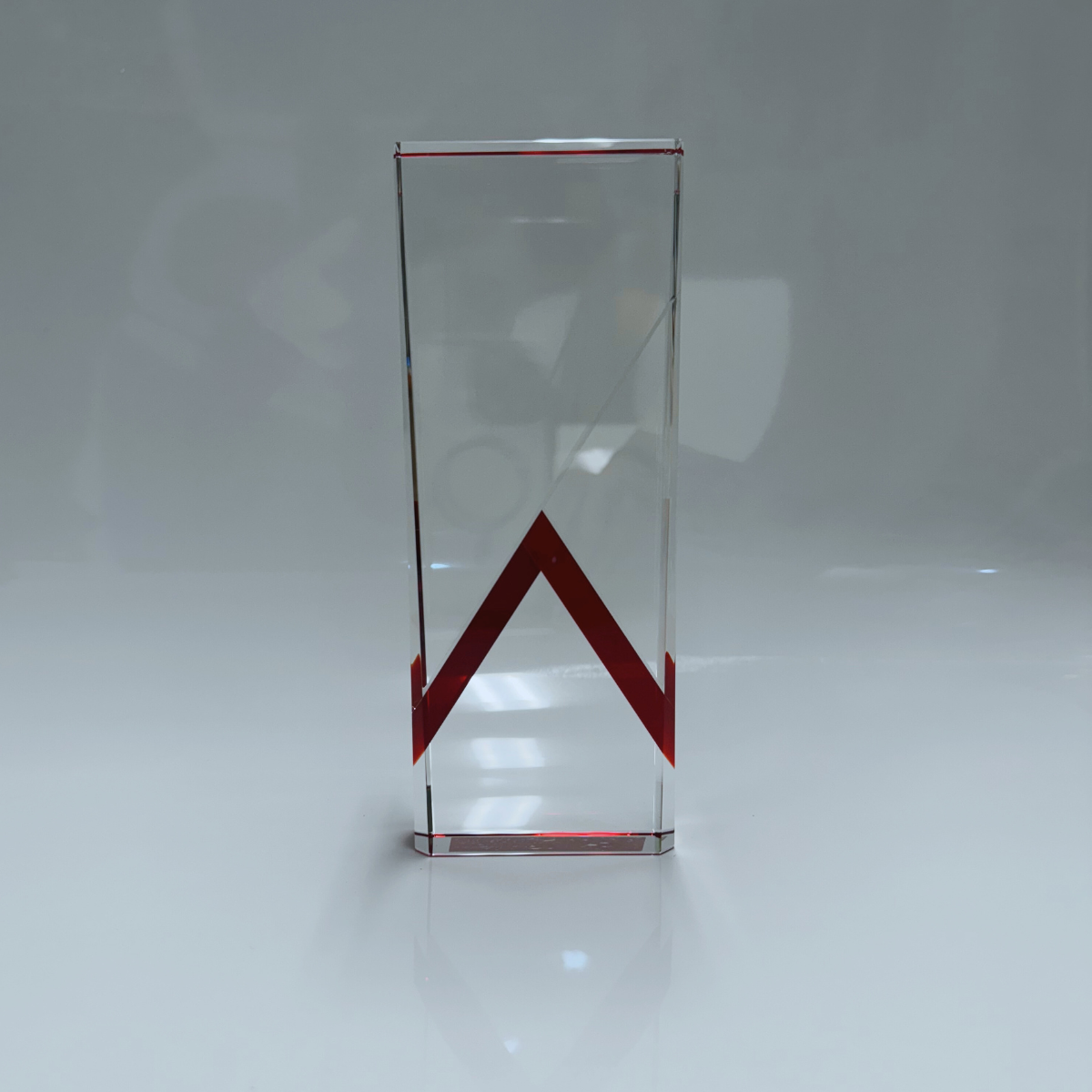 PLaca Cristal Linea Roja