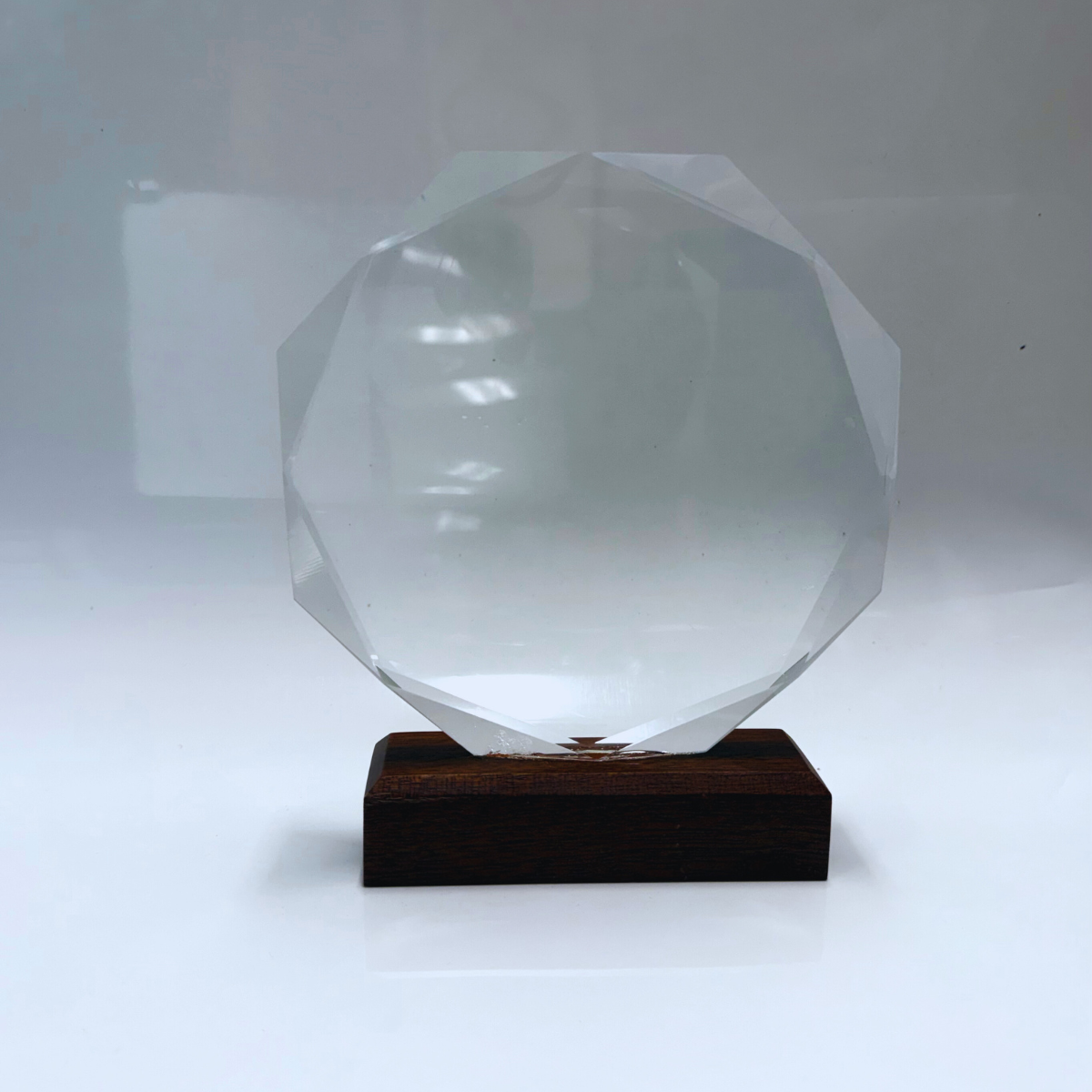 Placa Cristal Octagonal