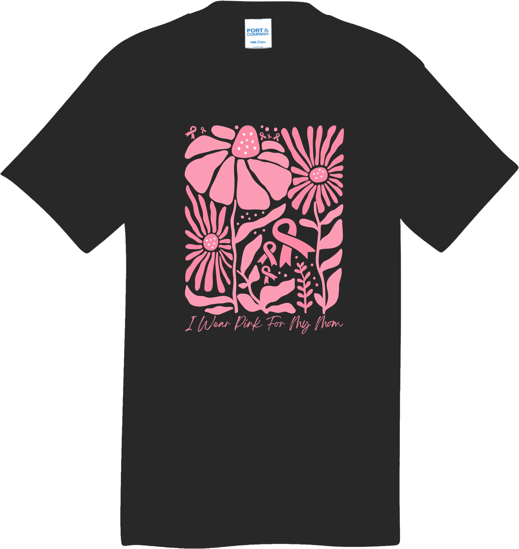 Groovy Tshirt I Wear Pink for my Mom