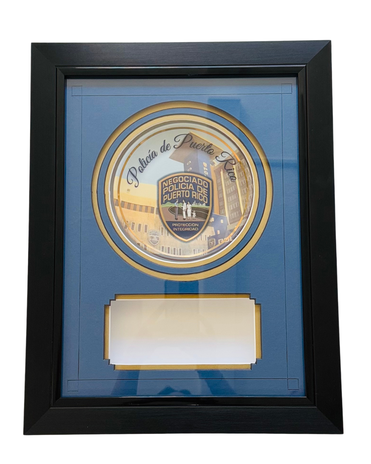 Enmarcado Plato Policía de Puerto Rico