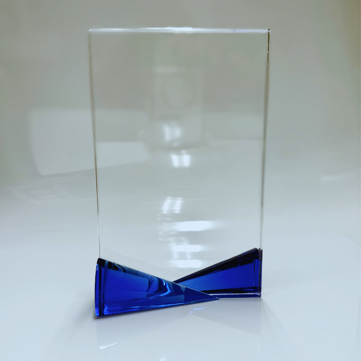 Placa Cristal Base Azul