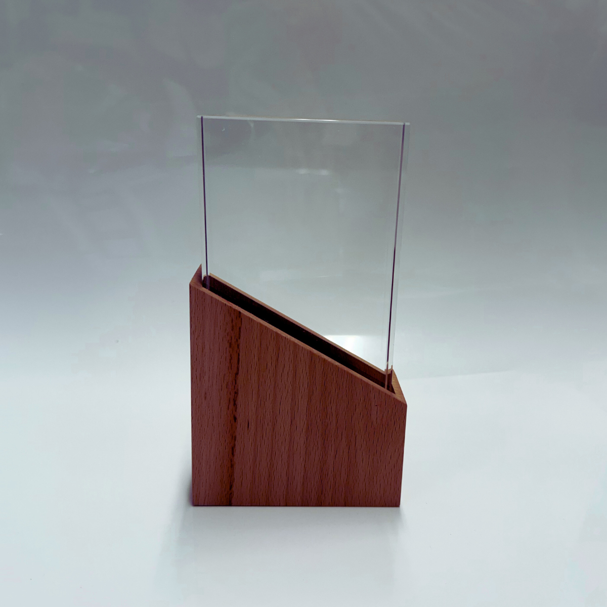 Placa Cristal Madera