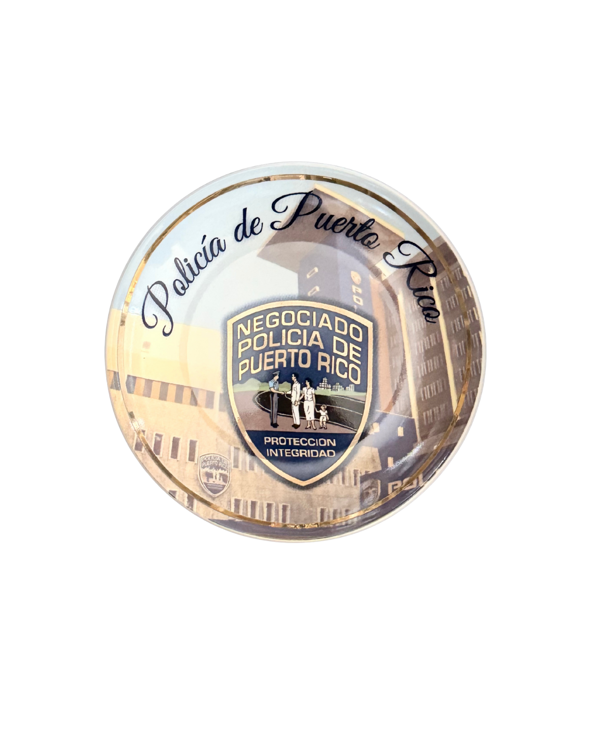 Enmarcado Abierto Grande Policía