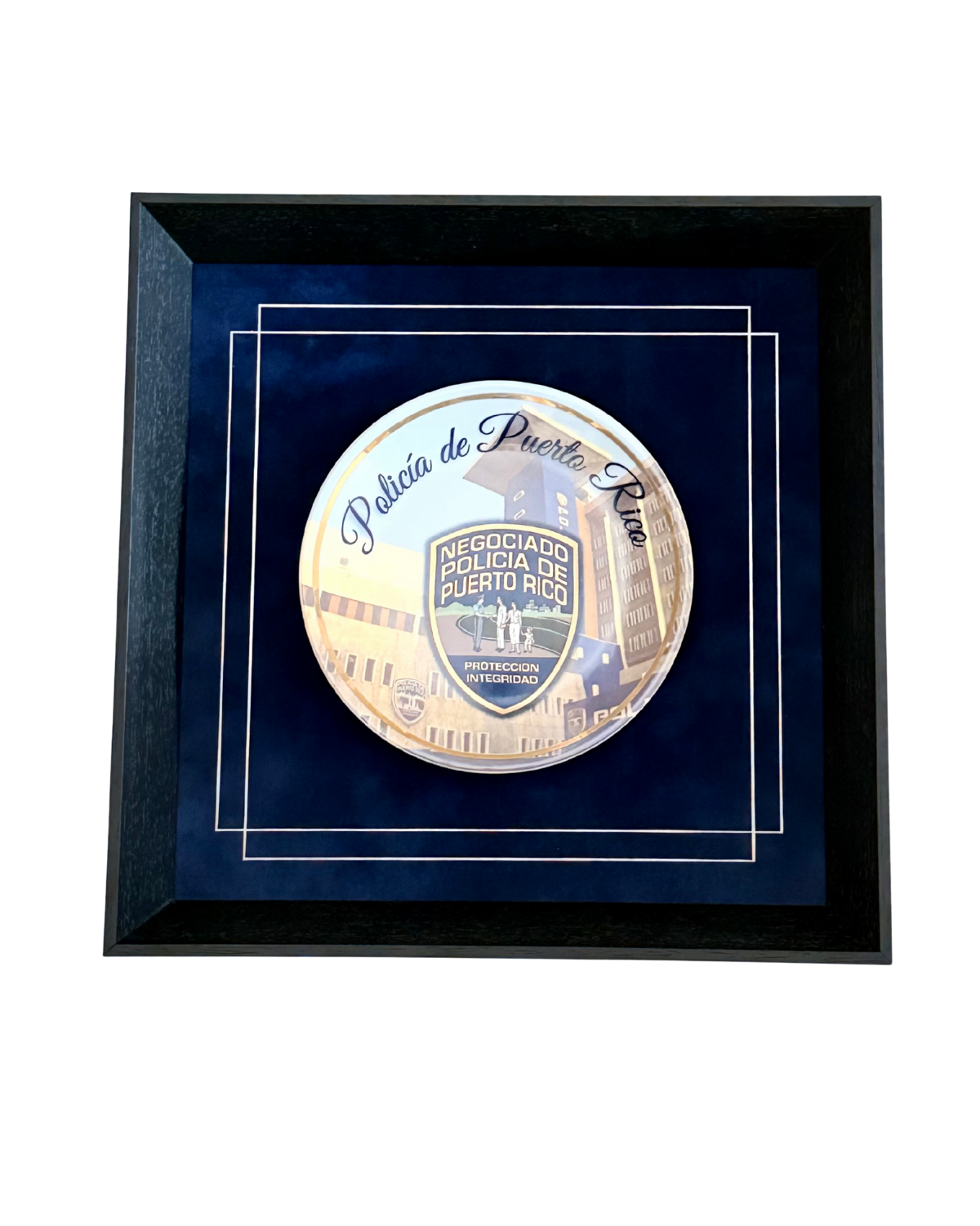 Enmarcado Abierto Grande Policía