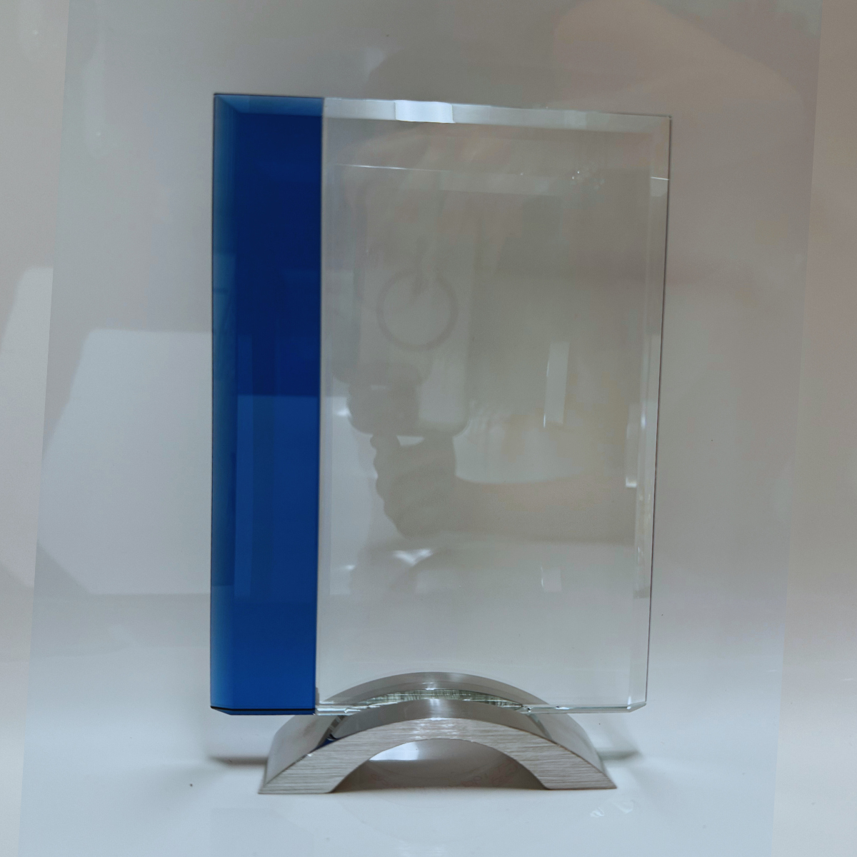 Placa Cristal Filo Azul