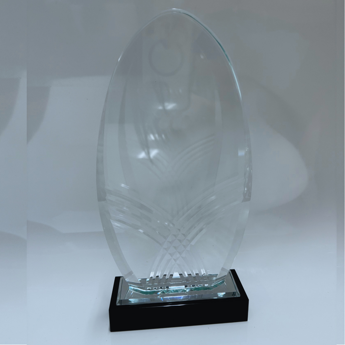 Placa Cristal Ovalada