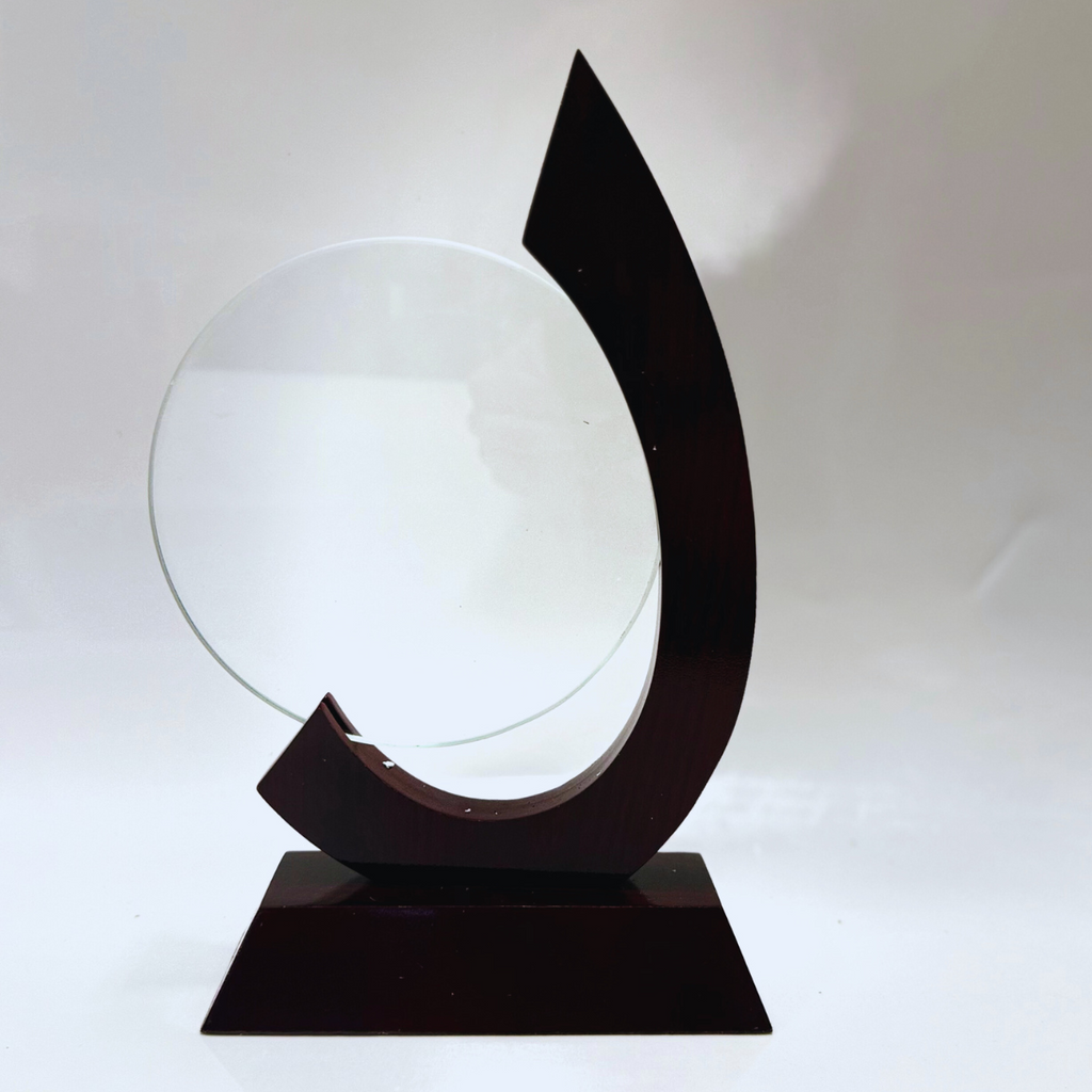 Placa Circular arco Madera