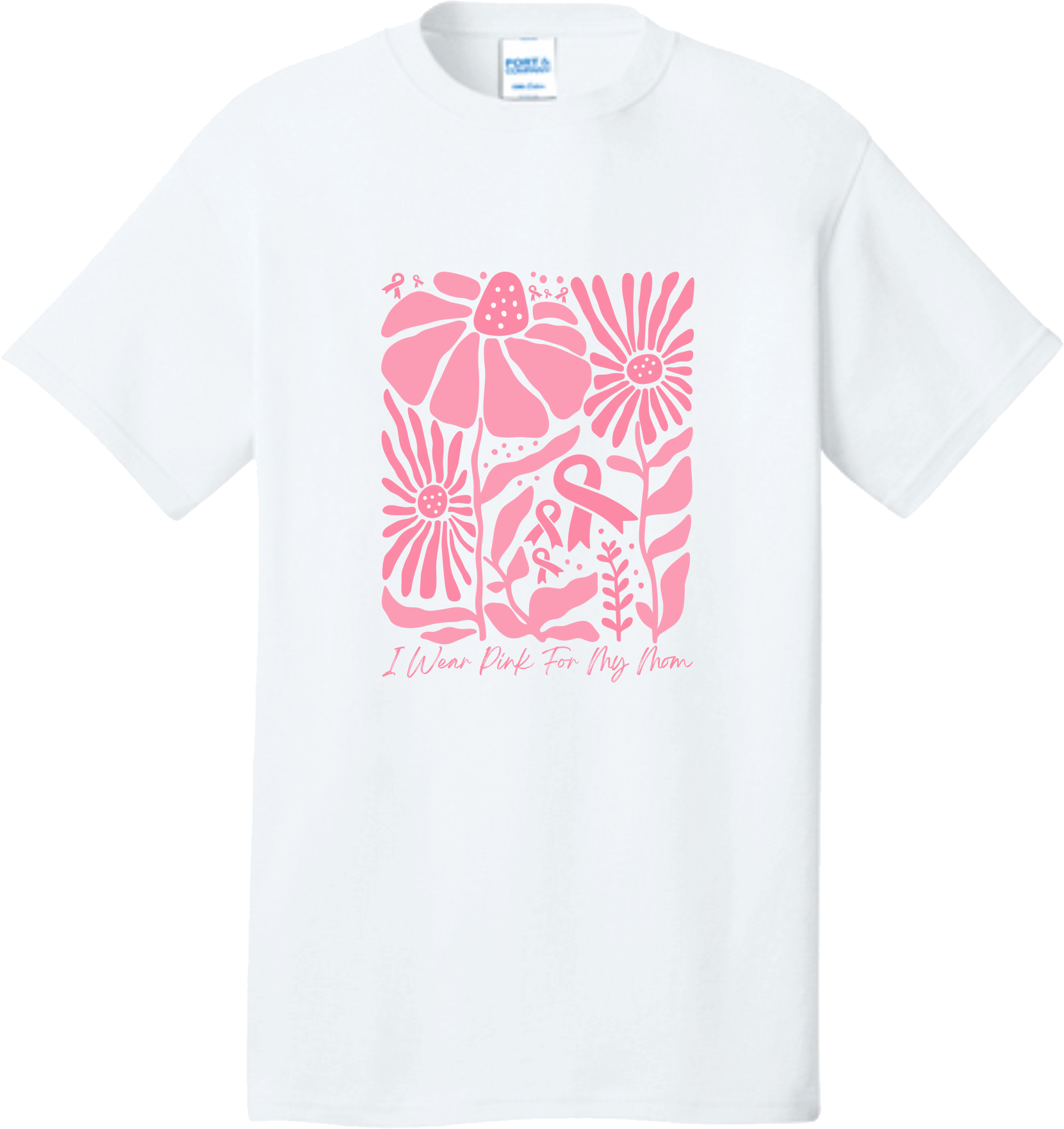 Groovy Tshirt I Wear Pink for my Mom